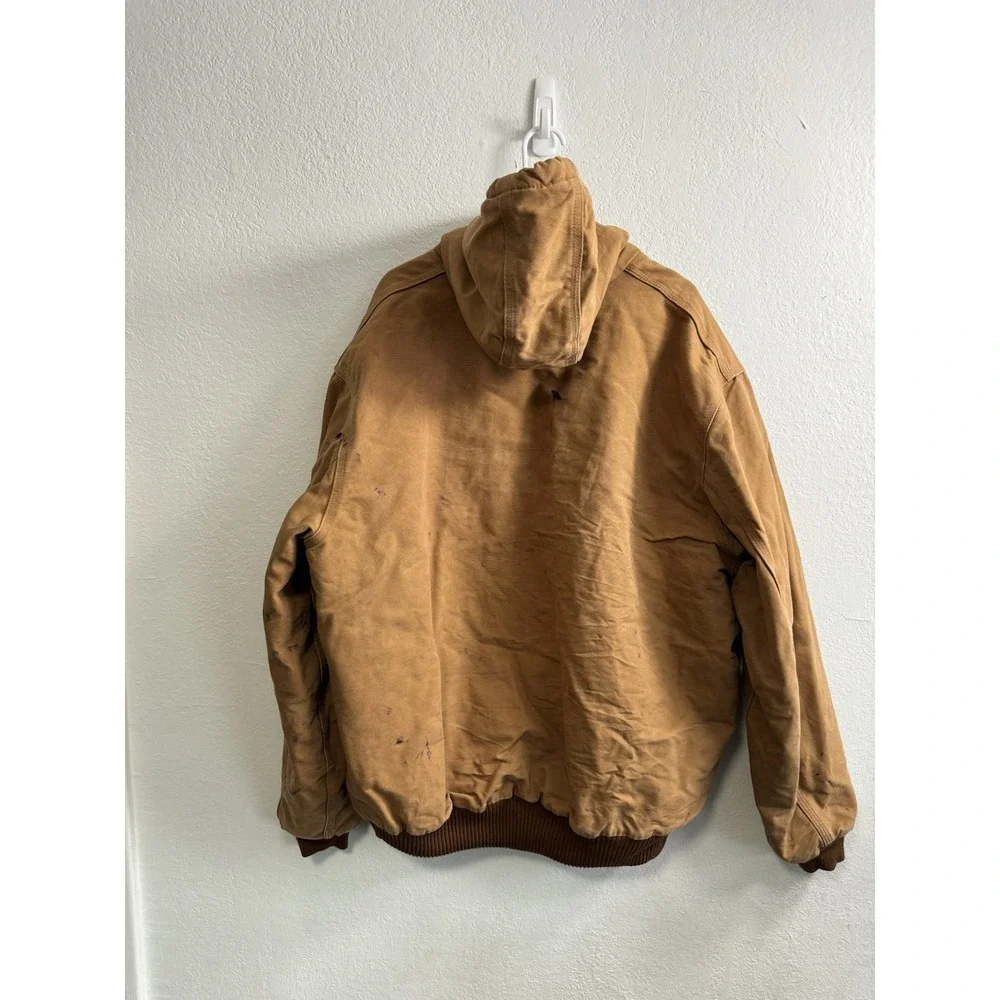 Carhartt J140-M Made IN USA‎ Duck Active Jacket Size 2XL Brown Mens